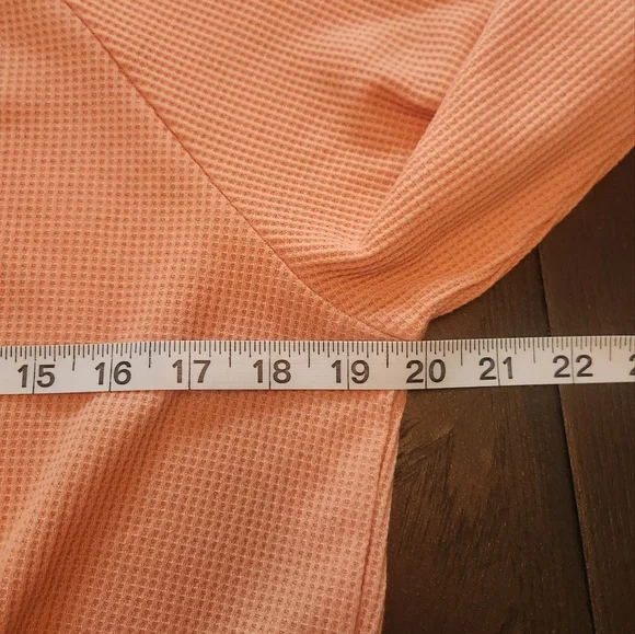 Cupshe Orange Creamsicle Tie-Front Cropped Sweatshirt - Picture 10 of 10